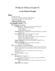 Political Theory Exam