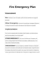 Fire Emergency Plan.docx
