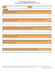 Copy of M1 L3 Assignment: Biodiversity Review Activity - Report Sheet
