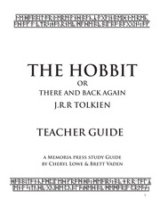 Pages from The Hobbit teacher