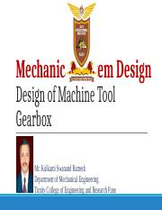 Le_ 01_Design_of_Machine_Tool_Gearbox.ppt