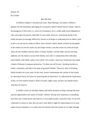 Analysis Essay (Barn Burning - Faulkner)