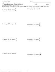 Writing equations given point and slope HW-1.pdf