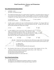 #1 Final Exam Review Energy and Momentum.pdf