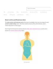 Body Cavities and Membranes Quiz Anatomy and Physiology.pdf