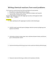 Writing chemical reactions from word problems.pdf