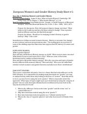 Study Sheet 1 women's history and gender history.docx