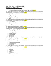 MedSurg 1 Final Exam Study Guide