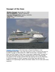 Voyager of the Seas.docx