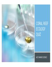 Coral Reef Ecosystem Quiz 1.pptx