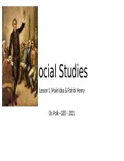 Social Studies_Main Idea_Patrick Henry.pptx