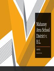 Mahanoy Area School District v Presentation.pptx