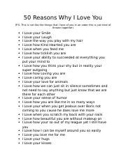 50 Reasons Why I Love You.docx