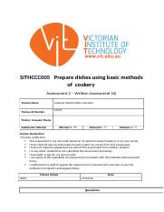 SITHCCC005 - Written Assessment.docx