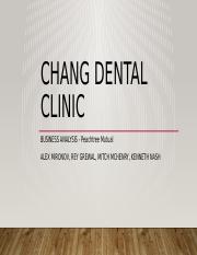 Chang Dental Presentation 