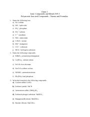 Copy of Ionic Compounds and Metals WS 3 - Polyatomic Ions and Compounds - Names and Formulas.docx