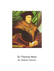 Sir Thomas More Biography.docx