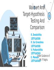 WALMART AND TARGET-HYPOTHESIS TESTING AND COMPARISION.pptx