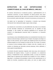 ESTRUCTURA DE LAS EXPORTACIONES Y COMPETITIVIDAD. EL CASO DE MÉXICO, 1995-2017.docx