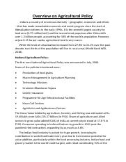 Overview of Agricultural Policy.docx
