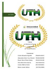 Grupo 5.docx - UNIVERSIDAD TECNOLOGICA DE HONDURAS 
