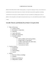 AU2016 Exam 1 Study Guide
