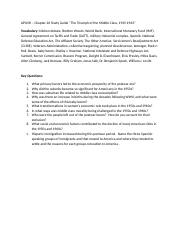 APUSH Chapter 26 Study Guide - Rise of Middle Class.docx