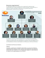 Estructura organizacional Televisa.docx