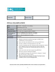 TACC601 Principles of Accounting T1 2020 Final Exam.pdf