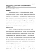 Herptofauna Review Paper