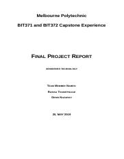 BIT372 FinalProjectReport2019.docx