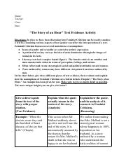 Copy of %22The Story of an Hour%22 Text Evidence Activity.pdf