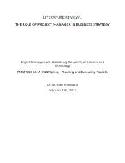 The Role of Project Manager in Business Strategy.docx