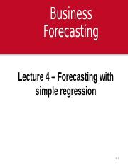 4. Lecture 4 - Forecasting with regression techniques.pptx