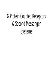 LECTURE 4 - G PROTEIN COUPLED RECEPTORS.pptx