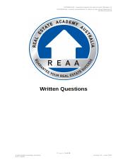 REAA - CPPREP4101 and CPPREP4504  - Written Questions v1.1.docx