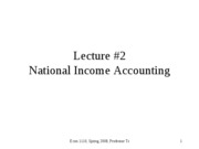 National income accounting