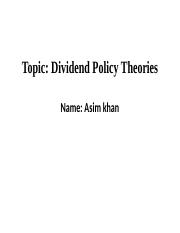 Dividend Policy Theories.pptx