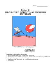 Circ, Immune and Excretion  - Review.pdf