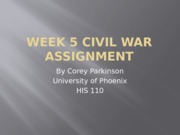 Week 5 Civil War Assignment
