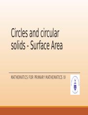 12.2 Circle geometry-circular solids-Surface Area-HT.pptm