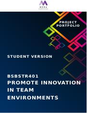 BSBSTR401 Project Portfolio.docx