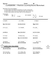 counting atoms worksheet 2 - honors chem