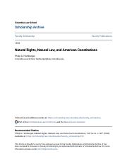 Natural Rights Natural Law and American Constitutions.pdf