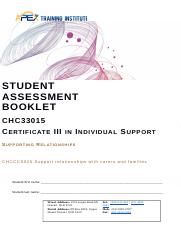 CHCCCS025 Support relationships with carers and families EK.docx