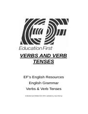 Verbs and Verb Tenses Final
