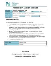 Mayenne Thayse FARIAS DE LIMA - Task 2 Assessment Answer Booklet  - BSBSTR601.docx