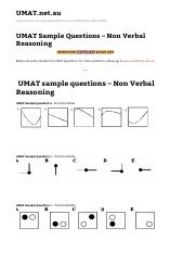 UMAT Sample Questions - Non Verbal Reasoning - UMAT.net.pdf