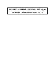 Aff - PRISM - Michigan 7 2022 CPWW.docx