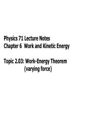 Topic203 [Work-Energy Theorem 2]